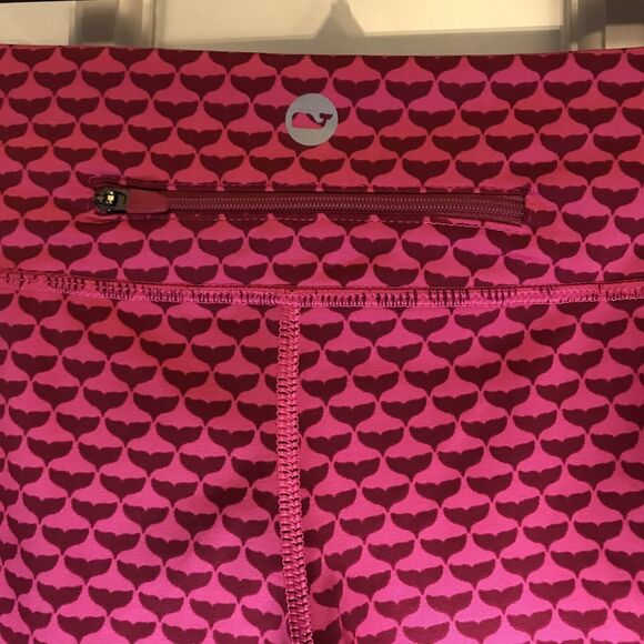 Vineyard Vines Performance Whale Tail Leggings Pink Athletic Size Small Womens - Picture 7 of 11